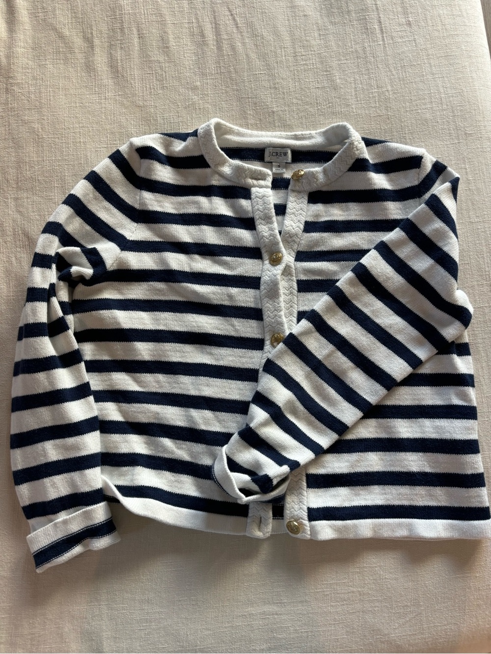 JCREW Striped Cardigan